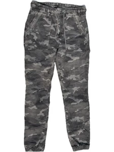 American Eagle Women’s Jeans Sz 6 Camo Gray Jogger Stretch - Trendy! - Picture 1 of 14