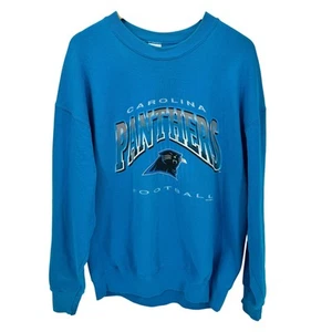 Carolina Panthers Sweatshirt Herren XXL Blau 1995 Vintage USA Salem Sportswear Etikett - Bild 1 von 9