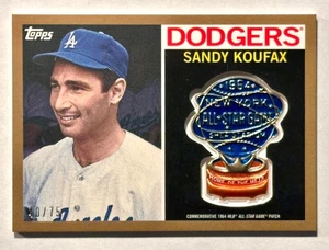 2017 Topps Sandy Koufax MLB All Star Game Commemorative Patch Gold 40/75 ASL-SK - Picture 1 of 2