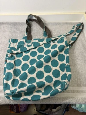 Bolso de Mano Thirty-One Mujer Verde Azulado Lunares Retro Metro Cartera de Hombro Lona Foto 1 de 4