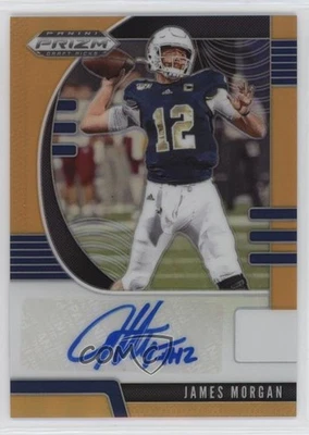 2020 Prizm Draft Picks Rookies Neon Orange /149 James Morgan #229 Rookie Auto RC - Image 1 of 2