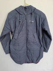 Columbia Jacket Womens Medium Blue Chatfield Hill Hooded Anorak Coat Ladies - Picture 1 of 11