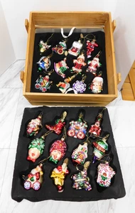 Mark Klaus mundgeblasener Weihnachtsschmuck 24er Set Holzkiste 2003 - Bild 1 von 20