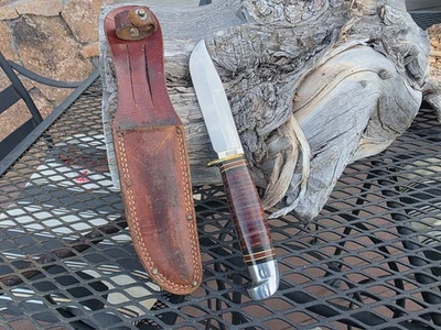 CUCHILLO DE CAZA WESTERN BOULDER EE. UU. (L46-5) MODELO CAMPAMENTO/PEZ/CAZA Foto 1 de 4