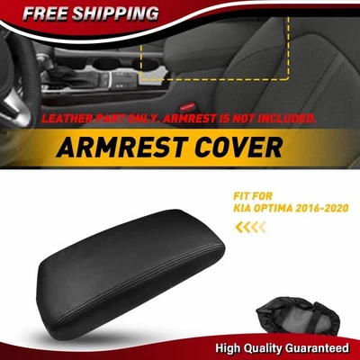 Cubierta protectora negra para reposabrazos de consola central de coche para Kia Optima 2016-2020 Foto 1 de 4