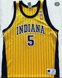 Jalen Rose #5 Indiana Pacers Champion Jersey Size 44 - Picture 1 of 2
