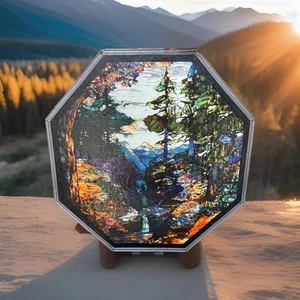 Schöner Sonnenfänger "Fluss des Lebens". Made In USA By Glassmasters. 20.75 X 20.75 - Bild 1 von 4