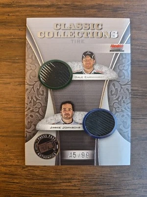 2009 JIMMIE JOHNSON/ DALE EARNHARDT JR SHOWCASE 45/99 CLASSIC COLLECTIONS MINT - Image 1 of 2