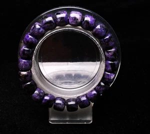 Pulsera de cuentas de piedras preciosas de cristal charoita púrpura natural de alta calidad de 10*10*8,5 mm - Imagen 1 de 6