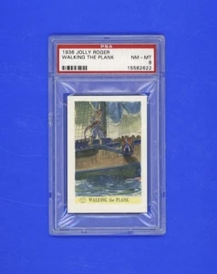 1936 Jolly Roger Pirate - Walking The Plank PSA 8 NM-MT - Picture 1 of 2