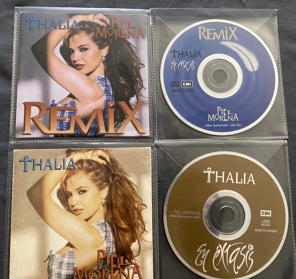 THALIA - En Extasis & En Extasis Remix Single CD’s  1995 Mexico MEGA RARE - Image 1 of 4