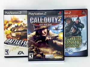 PlayStation 2 Shooter Lot - 3 Games - Battlefield 2, Big Red One & More TESTED - Picture 1 of 20