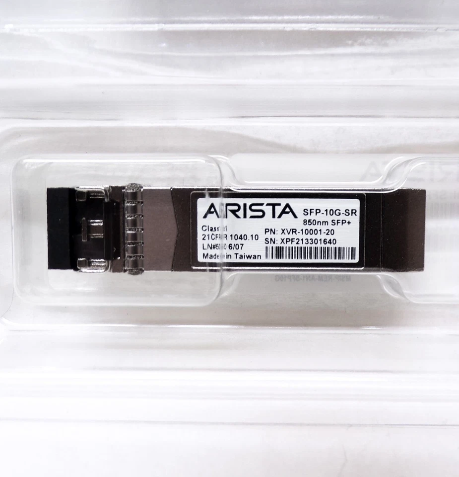 Arista Sfp-10g-sr 10gbe Short Wave SFP Transceiver Xvr-10001-20