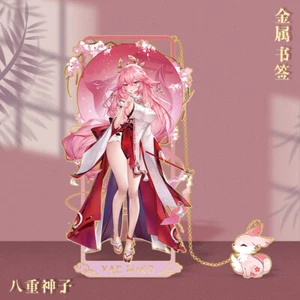 Genshin Impact Yae Miko Metal Bookmark Fashion Birthday Graduation Gifts #2 - Picture 1 of 5