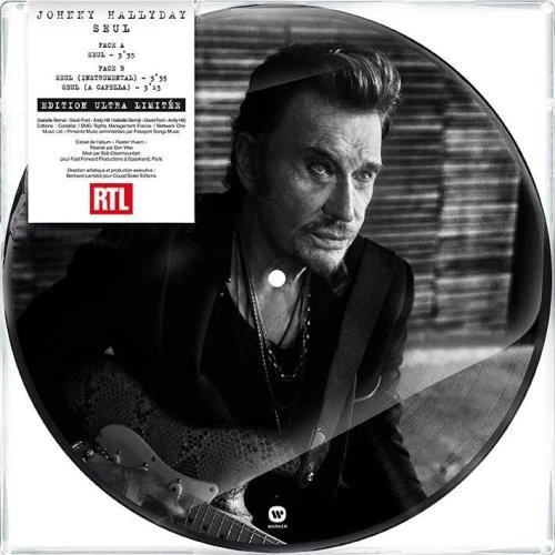JOHNNY HALLYDAY SEUL LIMITED 10" PICTURE DISC DISQUAIRE DAY