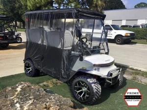 BLACK ENCLOSURE DENAGO ROVER XL 4 PASSENGER SEAT GOLF CART COVER - Bild 1 von 4