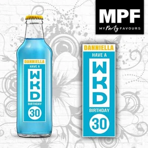 Personalised WKD Birthday Bottle Label Sticker 700ml - LARGE - 6 Styles - Picture 1 of 18