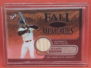 2002 Topps Pristine Fall Memories #BB Barry Bonds Bat FM-BB #221/425 - Picture 1 of 2
