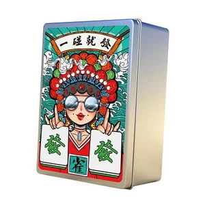 Playing Cards Board Game Family Mahjong with Dice Travel - Picture 1 of 7