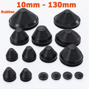 10mm-130mm Blanking Rubber Grommet Closed Blind Cable Wire Bung Protective Coil  - Picture 1 of 10