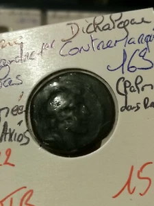 GRECE Antique - Alamée de l'Axios - Alexandes 1er Balas - Dichalque BRONZE - 163 - Imagen 1 de 2