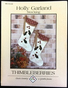 Fingerhut MG 91126 Stechpalme Girlande Strumpf Quilt Muster Jensen Weihnachten - Bild 1 von 2