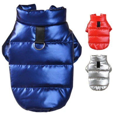 Waterproof Dog Puffer Coat Jacket Winter Vest Clothes Warm Padded Puppy Apparel - Image 1 of 4