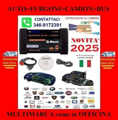 ⭐⭐⭐ DIAGNOSI AUTODIAGNOSI ITALIANO OBD OBD2 DIAGNOSTICA UNIVERSALE per AUTO ⭐⭐⭐ - Immagine 1 di 4