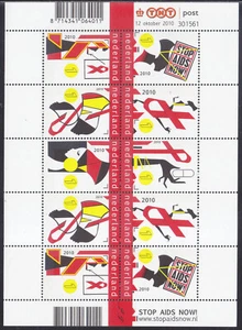 Netherlands Issue 2010 (MS 2770-2775) Stop Aids Now - Picture 1 of 1