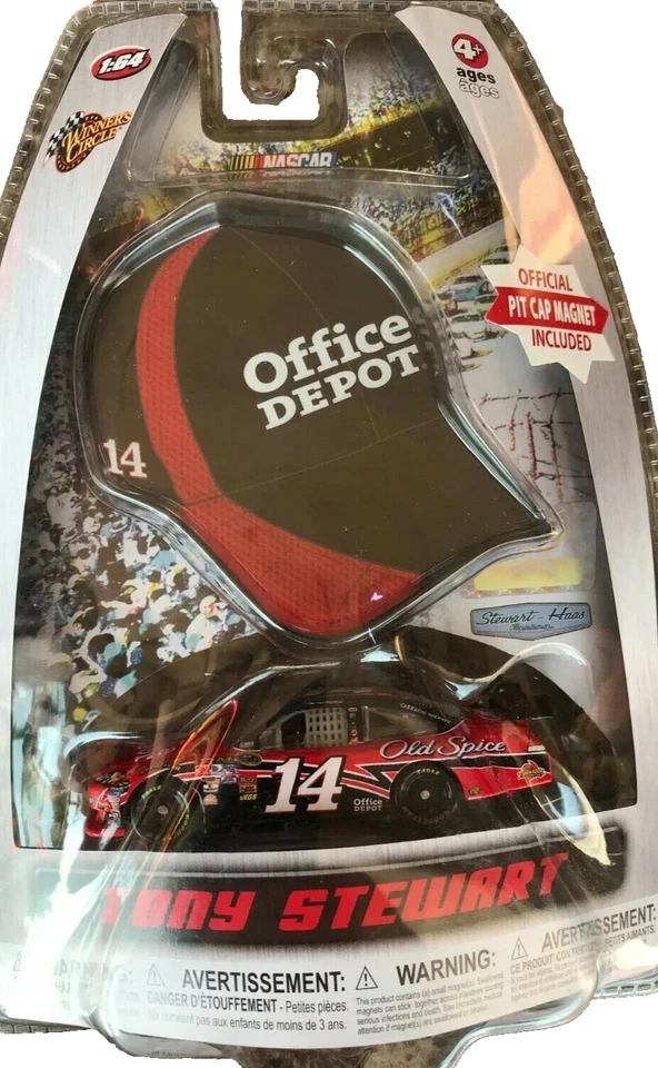 2010 Winners Circle Tony Stewart Office Depot #14 1:64 Mini Magnet Hat FREE SHIP - Image 1 of 1