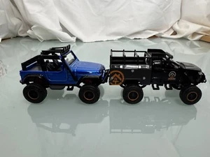 2003 JEEP WRANGLER RUBICON And Chevy Truck 1/35 MAISTO NEW METAL MODELlot - Picture 1 of 11
