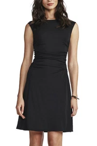 NUEVO CON ETIQUETAS BAILEY 44 NEGRO L'ADVENTURA RUCHED A-LINE VESTIDO - S TOTALMENTE NUEVO - Imagen 1 de 2