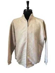 VTG Pelle Pelle Marc Buchanan Jacket Medium Debossed Allover Logo Microsuede - Picture 1 of 7