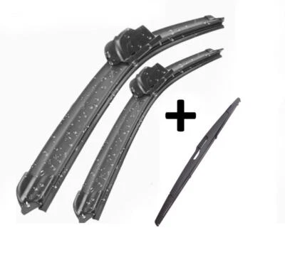 Wiper Blades Aero For Peugeot 406 WAGON 1998-2003 FRONT PAIR & REAR 3 x BLADES Foto 1 de 4