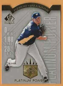 2009 SP Authtentic Platinum Power Yovani Gallardo #PP-59 Brewers - Picture 1 of 2
