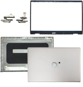 Nuevo Para Dell Inspiron 15 3510 3511 3515 15.6" LCD Cubierta Trasera Bisagras Bisel Plateado - Imagen 1 de 5