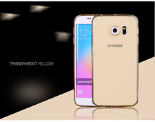 Handy Hülle für Samsung 6 Galaxy Silikon Case Matt Cover Schutz Tasche GOLD NEU!