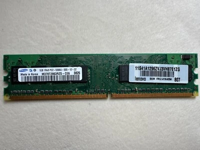Samsung 1Rx8 PC2-5300U-555-12-ZZ DDR2 1Gb RAM (M378T2863QZS-CE6) - Image 1 of 4