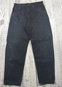 VINTAGE STRUCTURE OUTDOOR JEANS BLACK RELAXED MENS SIZE 34*32*X30*29* Y2K 90S - Picture 1 of 17