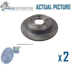 2 x NEW BLUE PRINT REAR BRAKE DISCS SET BRAKING DISCS PAIR OE QUALITY ADH24374 - Picture 1 of 3