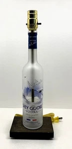 Grey Goose Vodka Table Desk LAMP Bar Lounge Game Room Liquor Bottle Party Light - Picture 1 of 4