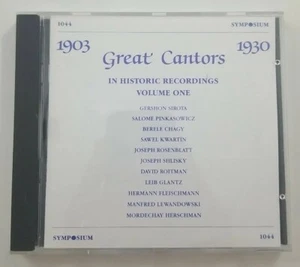 Great Cantors In Historic Recordings Volume One CD 1998 Symposium - Picture 1 of 3