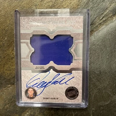 2013 PP Showcase Prized Pieces Memorabilia Inked 23/50 Denny Hamlin #PPI-DH Nice - Image 1 of 2