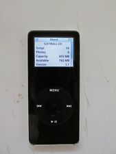 Apple iPod Nano Model No. A1137- 1st Generation 1Gb, Black Works Great