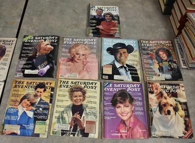 1981 The Saturday Evening Post Magazine Lot 9 Issues Benji, Mary Kay, Miss Piggy Foto 1 de 2