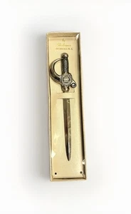 Vintage 6” Sword Letter Opener w Box SOUTHERN ILLINOIS UNIVERSITY by SCHOOLORAMA - Picture 1 of 17