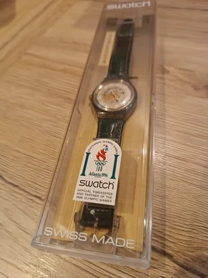 Swatch Automatic SAK 119 rarità Atlanta 1996 in scatola originale + documenti - Immagine 1 di 4