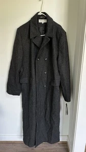 Vintage New Andrea Brem Black Winter Wool Trench/Peacoat Coat Women’s Size 20W - Picture 1 of 5