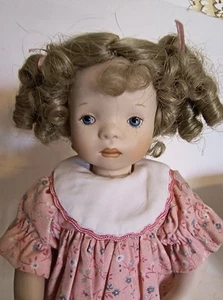 Monday's Child Vtg Franklin Heirloom Day Of The Week Porcelain Doll S. Natterer - Picture 1 of 12