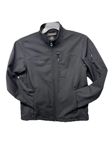 Free Country Men’s Size L Coat Zip Med Weight Lined Jacket Black - Picture 1 of 11